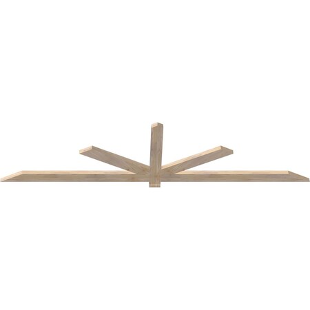 Ekena Millwork Kennewick Smooth Timber Gable Bracket, Douglas Fir, 96"W x 24"H x 1 1/2"D x 3 1/2"F, 6/12 Pitch GBW096X24X0204KEN00SDF